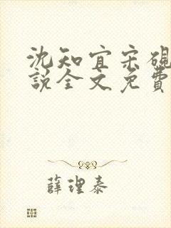 沈知宜宋砚南小说全文免费阅读