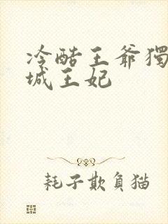 冷酷王爷独宠倾城王妃