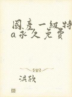 国产一级特黄aa永久免费