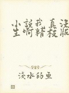 小说我真没想重生啊精校版封面