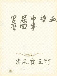 男尿中带血是怎么回事