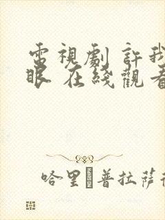 电视剧 许我耀眼 在线观看