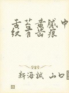 舌苔黄腻中间裂纹有齿痕