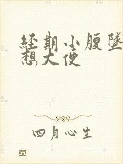 经期小腹坠痛总想大便