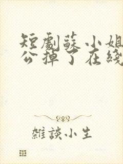 短剧苏小姐你老公掉了在线观看