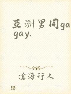亚洲男同gay gay.