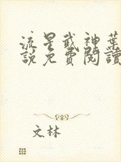 流星武神叶峰小说免费阅读