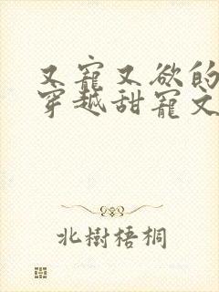 又宠又欲的古言穿越甜宠文