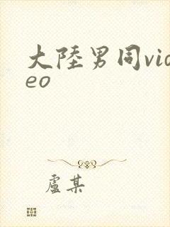 大陆男同video