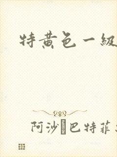 特黄色一级片.封面