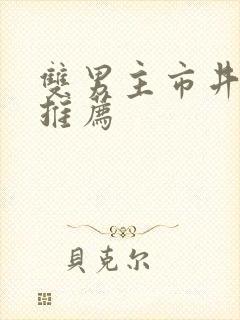 双男主市井小说推荐