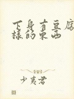 下身有豆腐渣一样的东西