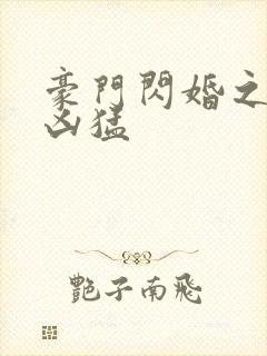 豪门闪婚之老公凶猛