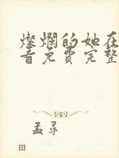 灿烂的她在线观看免费完整版电影封面