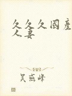 久久久国产精品人妻