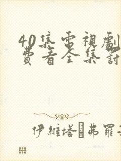 40集电视剧免费看全集罚罪