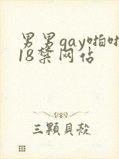 男男gay啪啪18禁网站