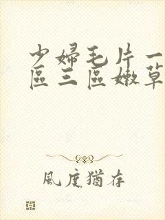 少妇毛片一区二区三区嫩草