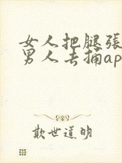 女人把腿张开让男人去捅app