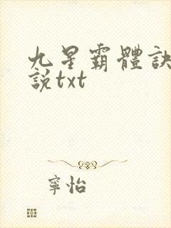 九星霸体诀 小说txt封面