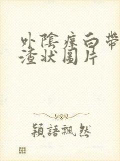 外阴痒白带豆腐渣状图片