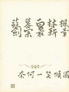 苏慕白林枫神霄剑宗最新章节封面