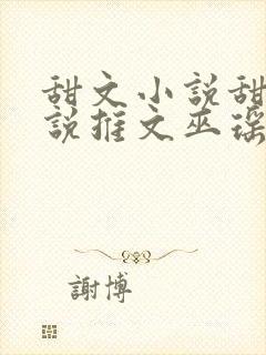 甜文小说甜文小说推文巫瑶