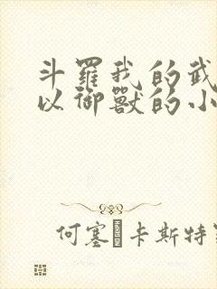 斗罗我的武魂可以御兽的小说封面