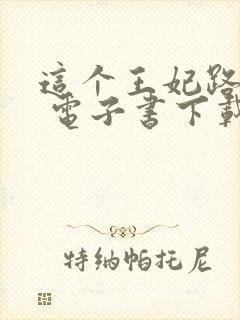 这个王妃路子野 电子书下载