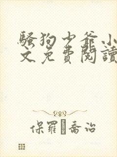 骚狗少爷小说全文免费阅读