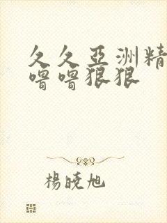 久久亚洲精品色噜噜狠狠