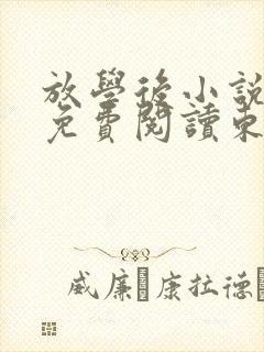 放学后小说全文免费阅读东野圭吾