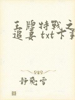 王牌特战之军少追妻 txt下载