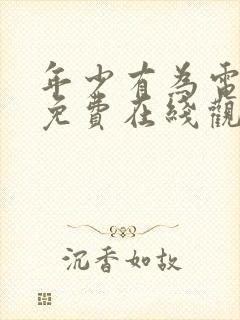 年少有为电视剧免费在线观看