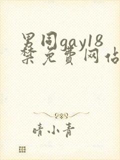 男同gay18禁免费网站