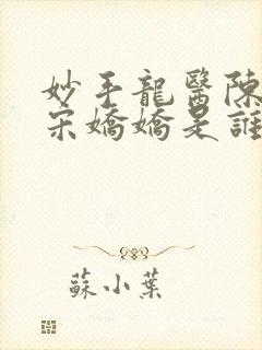 妙手龙医陈万里宋娇娇是谁第622章