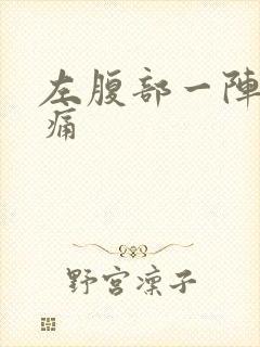 左腹部一阵一阵痛