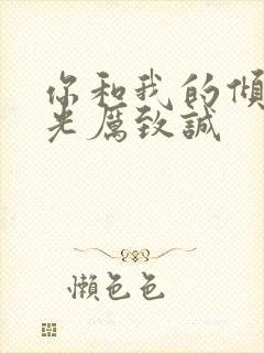 你和我的倾城时光厉致诚封面