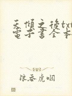天倾之后txt电子书全本封面