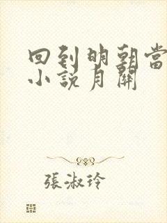 回到明朝当王爷小说月关封面