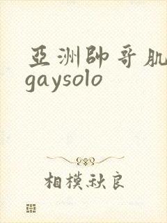 亚洲帅哥肌肉男gaysolo
