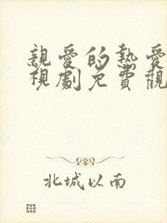 亲爱的热爱的电视剧免费观看全集完