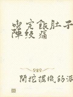 吃完饭肚子一阵阵绞痛封面