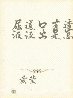 尿道口有透明粘液流出是怎么回事