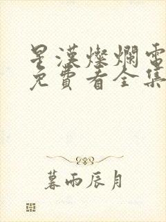 星汉灿烂电视剧免费看全集完整版