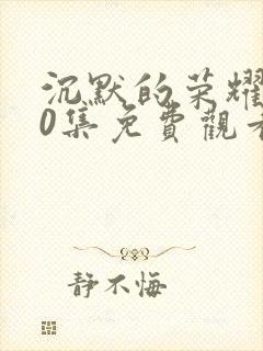 沉默的荣耀第10集免费观看