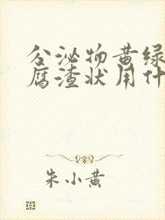 分泌物黄绿色豆腐渣状用什么药