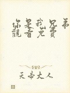 你是我兄弟在线观看免费封面