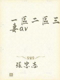 一区二区三区人妻av