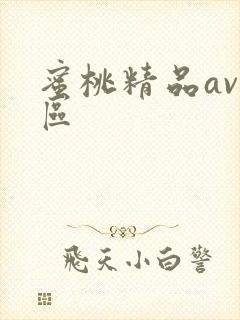 蜜桃精品av一区